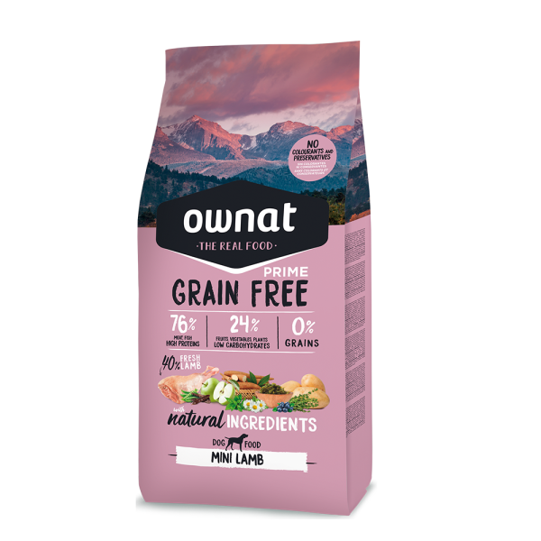 Ownat Grain Free Prime Mini Lamb (Perro)