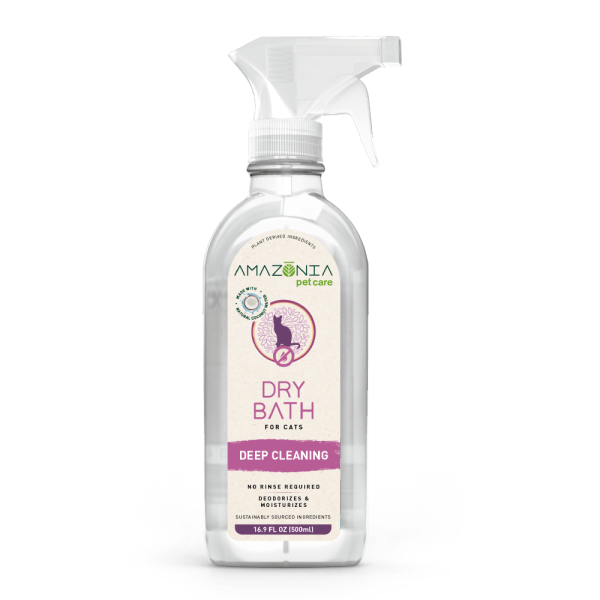 Shampoo baño en seco para gatos / Amazonia